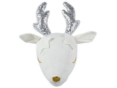 Décoration murale pour enfants Chevreuil SUZY Coton 29 cm Blanc