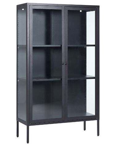 Vitrine en verre NASH Métal 90 cm Noir