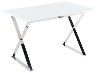 Eettafel ATTICA Wit 120 cm 70 cm Veiligheidsglas