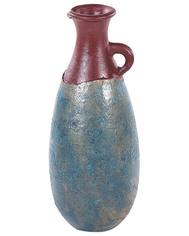 Decoratieve vaas VELIA Keramiek 50 cm Blauw