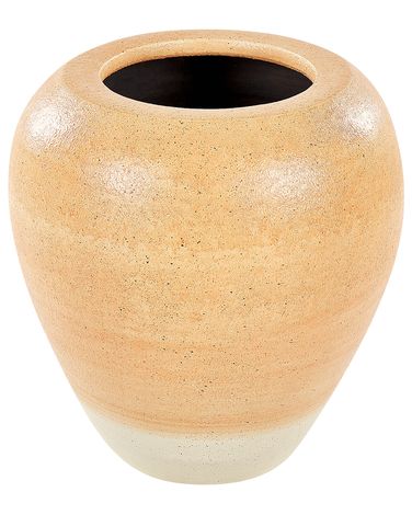 Decoratieve vaas SKIONE Keramiek 34 cm Lichtbruin