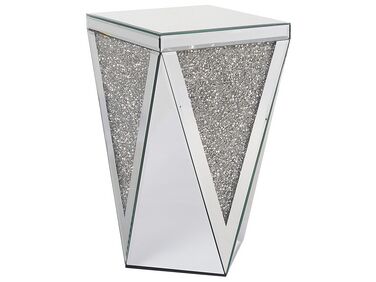 Bijzettafel LUXEY Glas Spiegelend zilver
