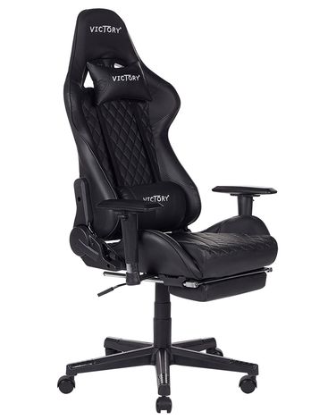 Siège de gaming VICTORY Cuir PU Noir