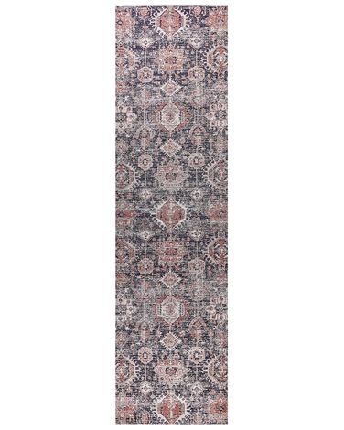 Rug KURIN Blue 80 x 300 cm Cotton