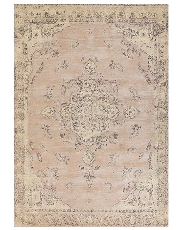 Rug MATARIM Beige 200 x 300 cm Cotton