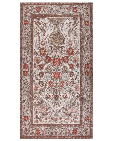 Rug BINNISZ Red 80 x 150 cm Cotton