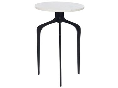 Bijzettafel TIHOI Marmer Zwart/wit