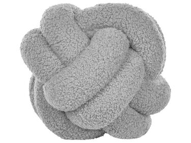 Throw Cushion MALNI Boucle 19 x 19 cm Grey Solid