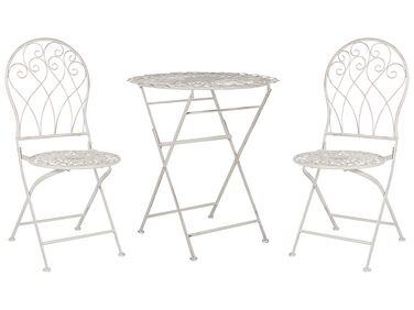 Ensemble bistrot Pliant STIFFE Métal Blanc