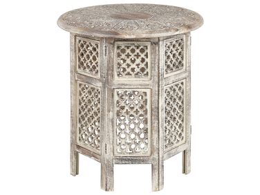 Bijzettafel SANTRA Mangohout Lichtbruin