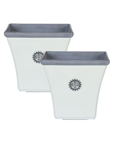 Set van 2 bloempotten ELATEIA 32 cm Wit