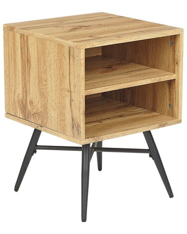 Bedside Table LUBOCK Light Brown