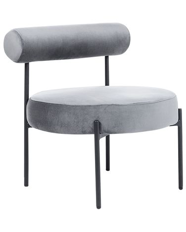Fauteuil ALPHA Fluweel Grijs