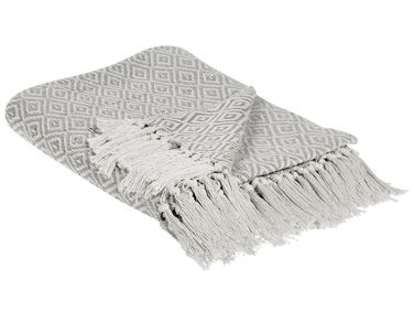 Plaid MITYAL Katoen 125 x 150 cm Taupe