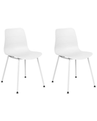 Set van 2 eetkamerstoelen LOOMIS Wit