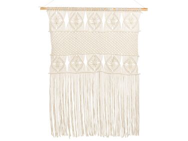 Suspension murale en tissu LAHRI Coton 118 cm Beige