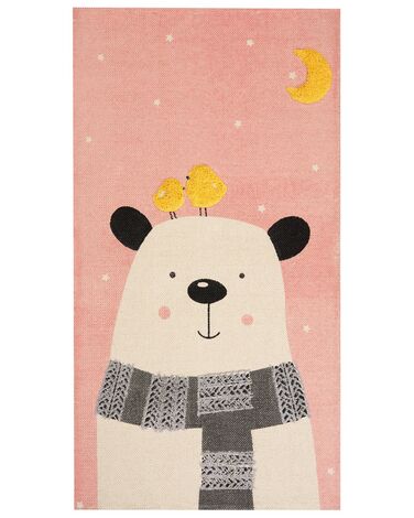 Kids Rug TAPAK Pink 80 x 150 cm Cotton