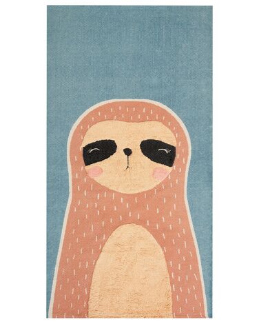 Kids Rug ISAK Blue 80 x 150 cm Cotton