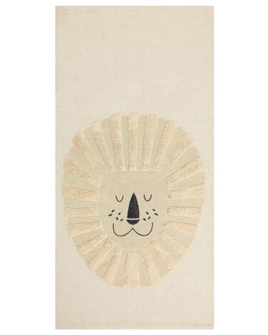 Kids Rug BALARI Beige 80 x 150 cm Cotton