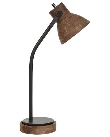Bureaulamp KOLAR Mangohout Donkerbruin