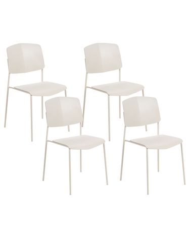 Set van 4 eetkamerstoelen ASTORIA Beige