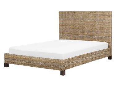 Bed Rotan SALBRIS 140 x 200 cm Natuurlijk