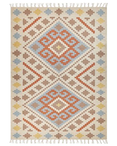Rug ATAN Multicolour 200 x 300 cm Cotton Kilim