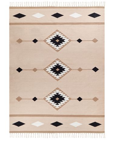 Rug BERDIK Multicolour 160 x 230 cm Cotton Kilim