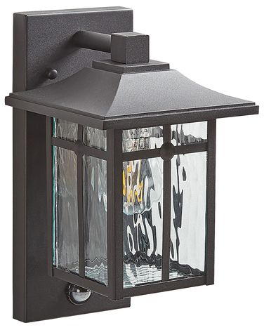 Lampe murale pour l'extérieur TEVIOT Avec détecteur de mouvement Noir