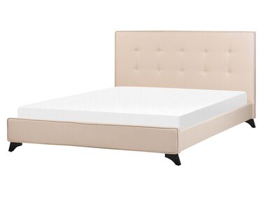 Bed Stof AMBASSADOR 160 x 200 cm Beige