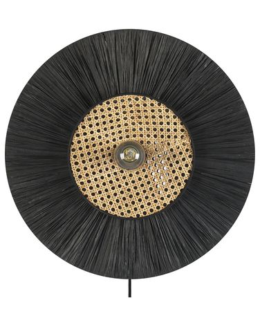 Lampe murale YAAPI Papier Noir