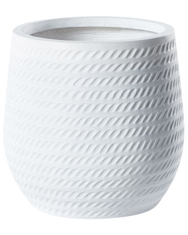 Cache-pot LIVADIA 27 cm Blanc cassé