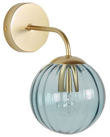 Lampe murale BOOMI Métal Bleu