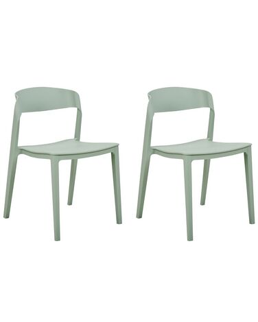 Set van 2 eetkamerstoelen SOMERS Mintgroen