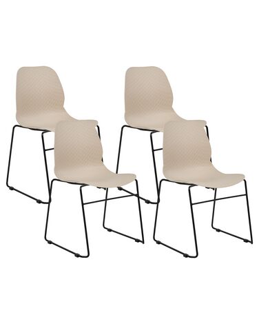 Set van 4 vergaderstoelen PANORA Beige