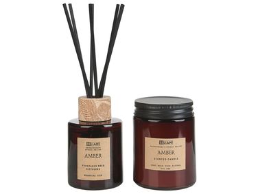 Bougie parfumée avec diffuseur DARK ELEGANCE 9 cm Marron