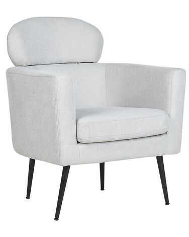 Fauteuil SOBY Tissu Gris clair