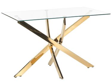 Eettafel MARAMO Goud 120 cm 70 cm Veiligheidsglas