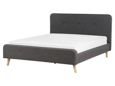 Bed Fabric RENNES II 160 x 200 cm (EU King Size) Dark Grey