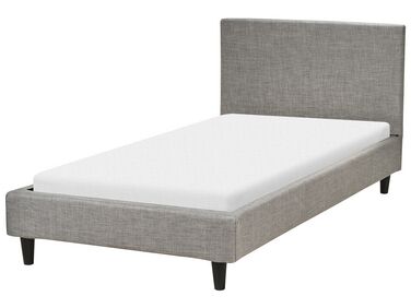 Bed Stof FITOU 90 x 200 cm Lichtgrijs