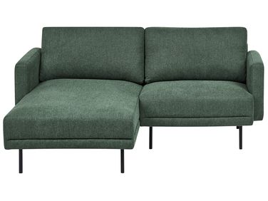 Canapé d'angle 2 places BREDA Tissu Vert foncé Côté droit