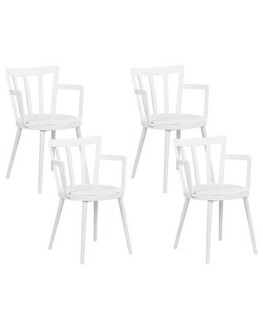 Set van 4 eetkamerstoelen MORILL Wit