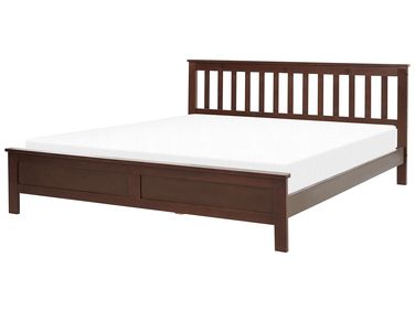 Bed Dennenhout MAYENNE 180 x 200 cm Donkerbruin