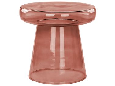 Bijzettafel CALDERA Glas Rood
