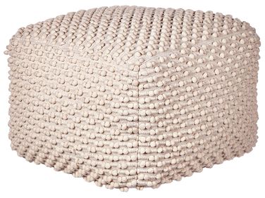 Pouffe KINGRI Cotton Taupe
