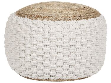 Pouffe AIZA Cotton White