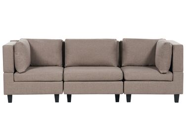 Modulaire bank 3-zits UNSTAD Stof Bruin