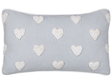 Throw Cushion GAZANIA Cotton 30 x 50 cm Light Grey