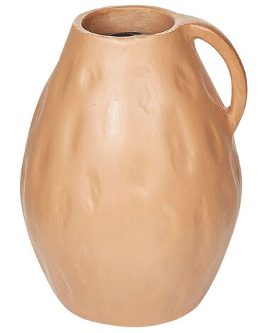 Decoratieve vaas KULIM Keramiek 40 cm Zandbeige