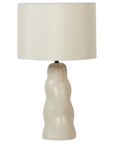 Table Lamp VILAR Ceramic Beige